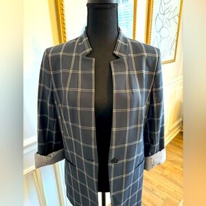 Stylish Plaid Blazer - machine washable!